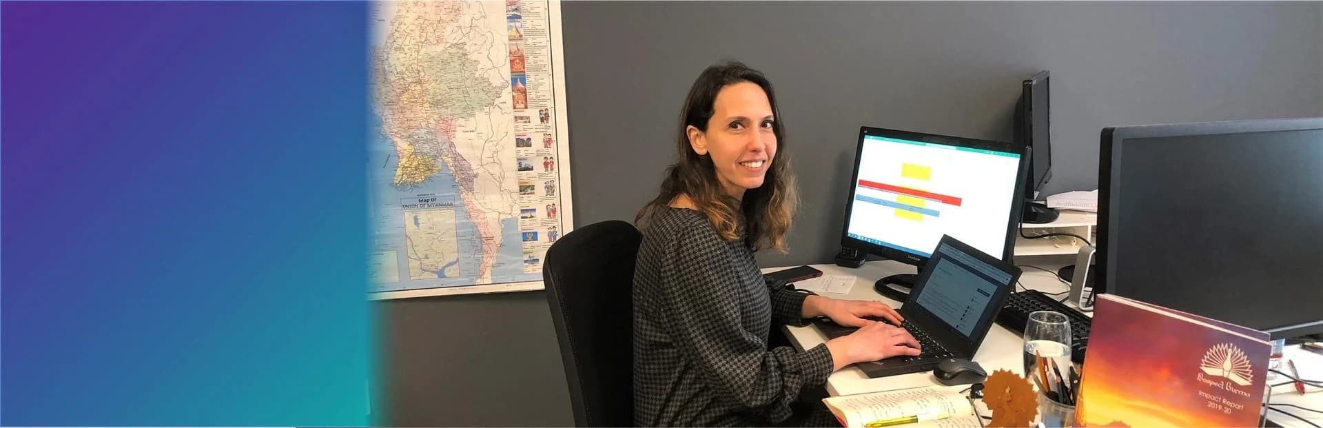 Prospect Burma team and students working together